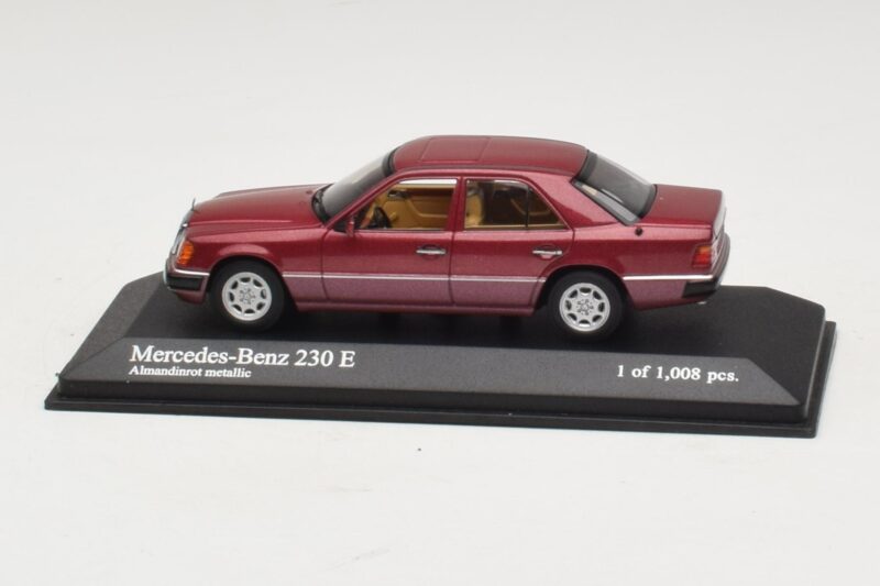 Mercedes 230E W124 Rojo Metalizado Minichamps 1:43 400037001 Metal