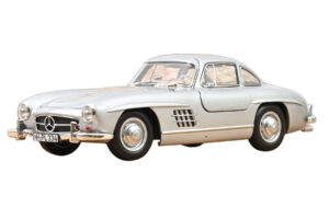 Mercedes 300 SL W198 Gullwing Plata Norev 1:18 183857 Metal