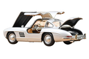 Mercedes 300 SL W198 Gullwing Plata Norev 1:18 183857 Metal - imagen 2 de 5