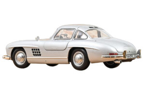 Mercedes 300 SL W198 Gullwing Plata Norev 1:18 183857 Metal - imagen 3 de 5