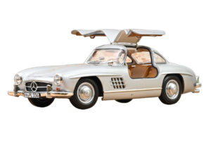 Mercedes 300 SL W198 Gullwing Plata Norev 1:18 183857 Metal - imagen 5 de 5