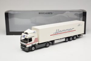 Mercedes Actros 1844LS Koffersattelzug Hammer Aachen Minichamps 1:43 499039105 Metal - imagen 6 de 6
