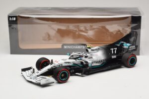 Mercedes AMG Petronas W10 #77 V. Bottas German GP 2019 Minichamps 1:18 110191177 Metal - imagen 6 de 7