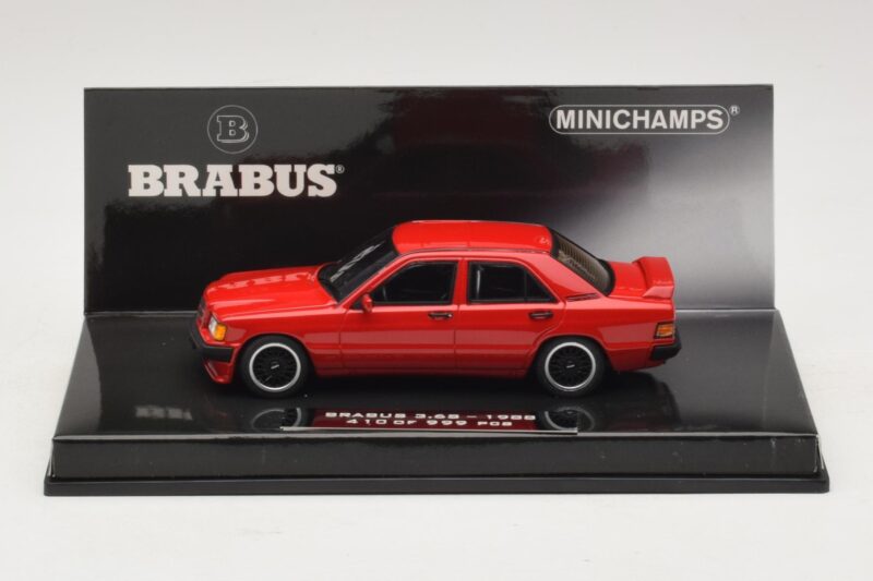 Mercedes Brabus 3.6S 190E W201 Rojo Minichamps 1:43 437032600 Metal