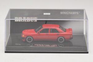 Mercedes Brabus 3.6S 190E W201 Rojo Minichamps 1:43 437032600 Metal - imagen 4 de 5