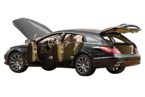 Mercedes CLS Shooting Brake X218 Obsidian Black Metallic Norev 1:18 183944 Metal - imagen 2 de 3