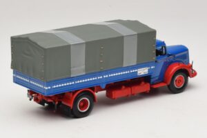 Mercedes L 315 Camión de Plataforma Azul Rojo Minichamps 1:43 439034420 Metal - imagen 2 de 6
