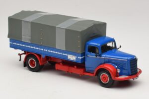 Mercedes L 315 Camión de Plataforma Azul Rojo Minichamps 1:43 439034420 Metal - imagen 4 de 6