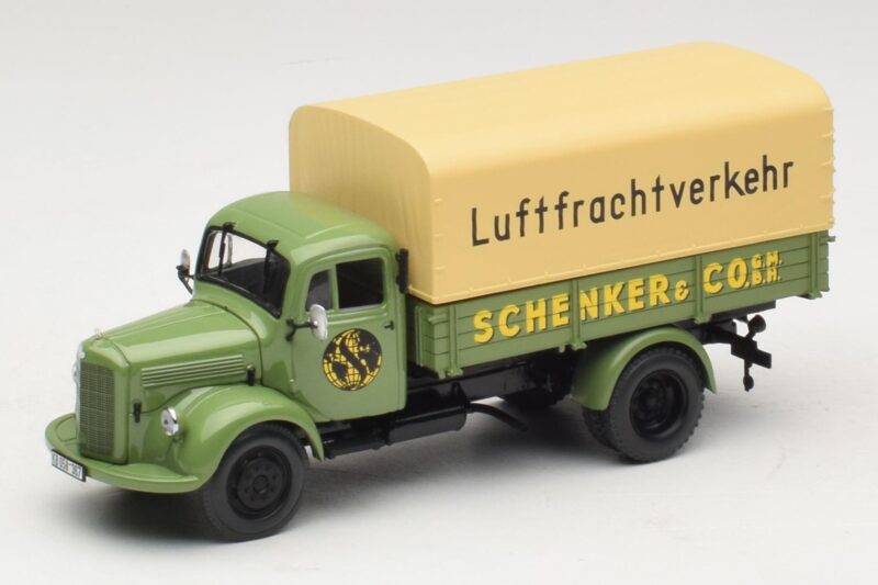 Mercedes L 3500 Camión de Plataforma Schenker Minichamps 1:43 439350028 Metal