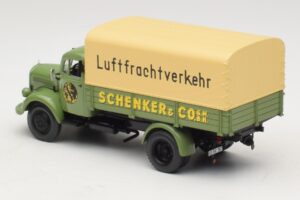 Mercedes L 3500 Camión de Plataforma Schenker Minichamps 1:43 439350028 Metal - imagen 5 de 6