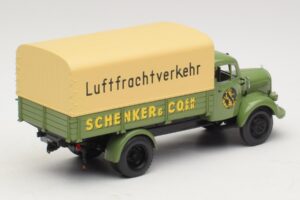 Mercedes L 3500 Camión de Plataforma Schenker Minichamps 1:43 439350028 Metal - imagen 2 de 6