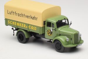 Mercedes L 3500 Camión de Plataforma Schenker Minichamps 1:43 439350028 Metal - imagen 4 de 6