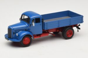 Mercedes L 3500 Camión Volquete Azul Rojo Minichamps 1:43 439350004 Metal