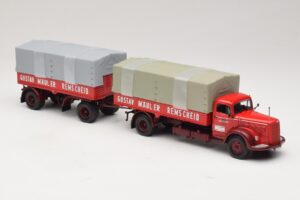 Mercedes L315 Pritschenzug Gustav Mauler Minichamps 1:43 499034720 Metal - imagen 4 de 6