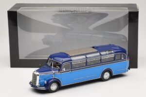 Mercedes O 3500 Autobús Azul Claro Azul Oscuro Minichamps 1:43 439360011 Metal - imagen 6 de 6
