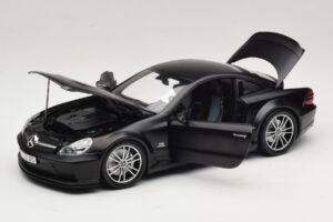 Mercedes SL65 AMG R230 Black Series Matt Black Minichamps 1:18 100038121 Metal - imagen 2 de 8