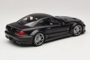 Mercedes SL65 AMG R230 Black Series Matt Black Minichamps 1:18 100038121 Metal - imagen 3 de 8