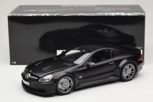 Mercedes SL65 AMG R230 Black Series Matt Black Minichamps 1:18 100038121 Metal - imagen 8 de 8