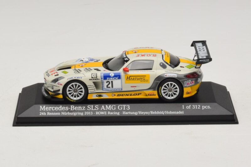Mercedes SLS AMG GT3 #21 Rowe Racing Hartung / Heyer Nurburgring 24 Hours 2013 Minichamps 1:43 410133221 Metal