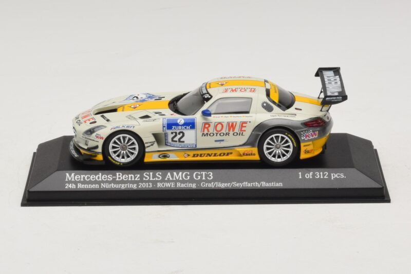 Mercedes SLS AMG GT3 #22 Rowe Racing Graf / Jager Nurburgring 24 Hours 2013 Minichamps 1:43 410133222 Metal
