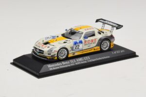 Mercedes SLS AMG GT3 #22 Rowe Racing Graf / Jager Nurburgring 24 Hours 2013 Minichamps 1:43 410133222 Metal - imagen 2 de 4