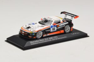 Mercedes SLS AMG GT3 #66 Hankook C. Frankenhout / Simonsen 24 Hours of Nurburgring 2012 Minichamps 1:43 437123266 Metal - imagen 2 de 4