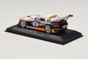 Mercedes SLS AMG GT3 #66 Hankook C. Frankenhout / Simonsen 24 Hours of Nurburgring 2012 Minichamps 1:43 437123266 Metal - imagen 3 de 4