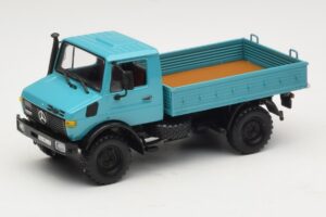 Mercedes Unimog 1300 L Camión de Plataforma Azul Minichamps 1:43 439033020 Metal