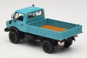 Mercedes Unimog 1300 L Camión de Plataforma Azul Minichamps 1:43 439033020 Metal - imagen 5 de 6