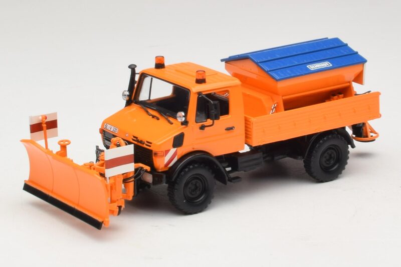 Mercedes Unimog 1300 L Quitanieves Naranja Minichamps 1:43 439033060 Metal