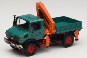 Mercedes Unimog 1300 L Volquete con Grúa de Carga Minichamps 1:43 439033000 Metal