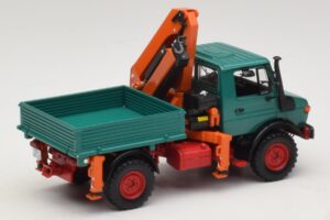 Mercedes Unimog 1300 L Volquete con Grúa de Carga Minichamps 1:43 439033000 Metal - imagen 2 de 6