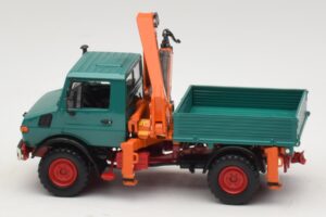 Mercedes Unimog 1300 L Volquete con Grúa de Carga Minichamps 1:43 439033000 Metal - imagen 3 de 6