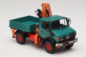 Mercedes Unimog 1300 L Volquete con Grúa de Carga Minichamps 1:43 439033000 Metal - imagen 4 de 6