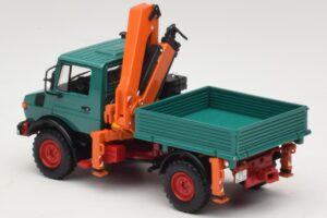 Mercedes Unimog 1300 L Volquete con Grúa de Carga Minichamps 1:43 439033000 Metal - imagen 5 de 6