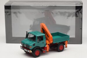 Mercedes Unimog 1300 L Volquete con Grúa de Carga Minichamps 1:43 439033000 Metal - imagen 6 de 6