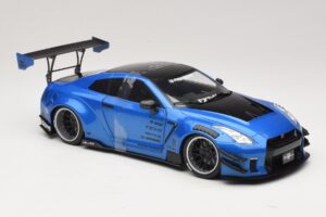 Nissan GT-R R35 Liberty Walk Work T2 Azul Metalizado Solido 1:18 S1805801 Metal - imagen 4 de 6