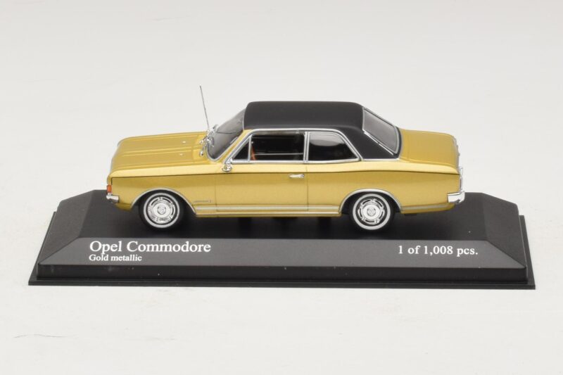 Opel Commodore A Oro Metalizado Minichamps 1:43 430046165 Metal