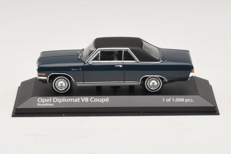 Opel Diplomat A V8 Coupe Azul Oscuro Minichamps 1:43 400048021 Metal