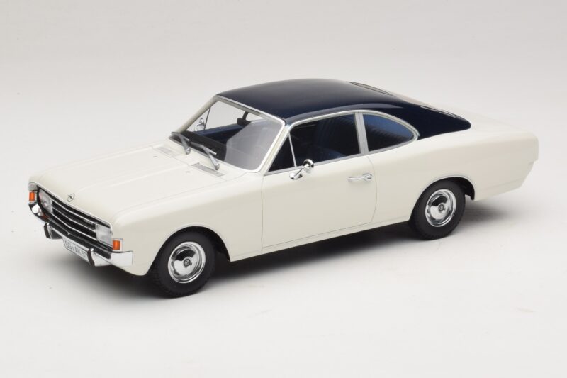 Opel Rekord C Coupé Blanco Azul Minichamps 1:18 107047021 Resina