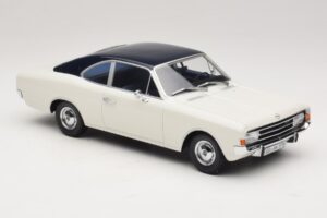 Opel Rekord C Coupé Blanco Azul Minichamps 1:18 107047021 Resina - imagen 4 de 6