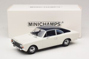 Opel Rekord C Coupé Blanco Azul Minichamps 1:18 107047021 Resina - imagen 6 de 6