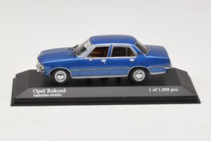Opel Rekord D Azul Metalizado Minichamps 1:43 400044002 Metal