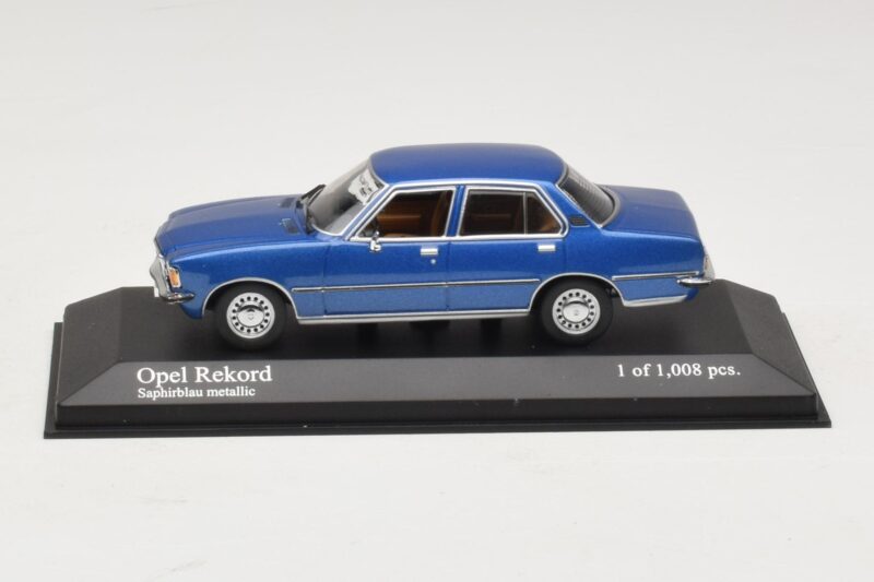 Opel Rekord D Azul Metalizado Minichamps 1:43 400044002 Metal