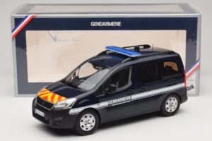 Peugeot Partner Gendarmerie Azul Oscuro Norev 1:18 184890 Metal - imagen 6 de 6