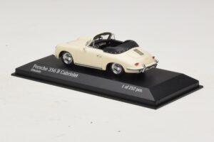 Porsche 356 B Descapotable Blanco Marfil Minichamps 1:43 400064332 Metal - imagen 3 de 4