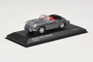 Porsche 356C Cabriolet Gris Minichamps 1:43 430062339 Metal - imagen 2 de 4
