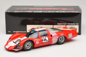 Porsche 906 LH Squadra Tartaruga #40 D. Spoerry / R. Steinemann 12 Hours of Sebring 1967 Minichamps 1:18 100676140 Metal - imagen 8 de 8