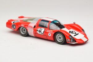 Porsche 906 LH Squadra Tartaruga #40 D. Spoerry / R. Steinemann 12 Hours of Sebring 1967 Minichamps 1:18 100676140 Metal - imagen 6 de 8