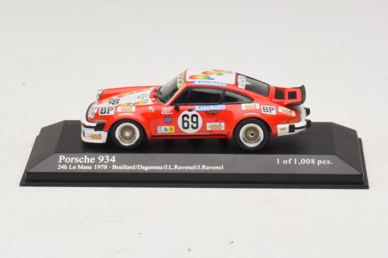 Porsche 911 934 #69 Braillard / Dagoreau 24 Hours of Le Mans 1978 Minichamps 1:43 400786469 Metal